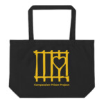 Compassion Prison Project Large Black organic tote bag - Image 2